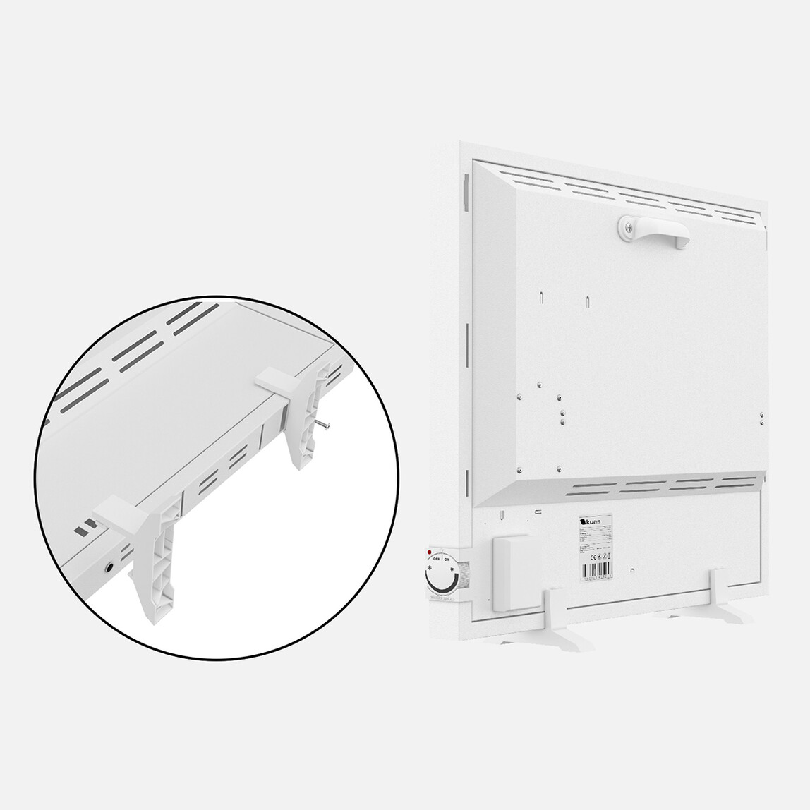    Kuas Conveco Basicline Manuel Termostatlı 1000W Elektrikli Panel Isıtıcı  