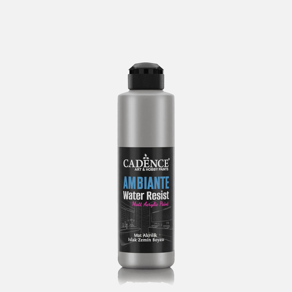    Ambiente Akrilik Gümüş 250ml Kat 10g AWM06 