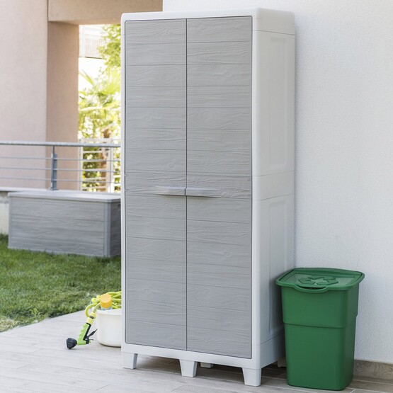 Toomax Woody's XL 4 Raflı Plastik Dolap Antrasit 