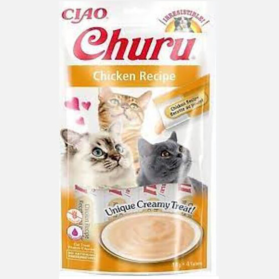Ciao Churu Cream Tavuklu Kedi Ödül Kreması 4x14gr