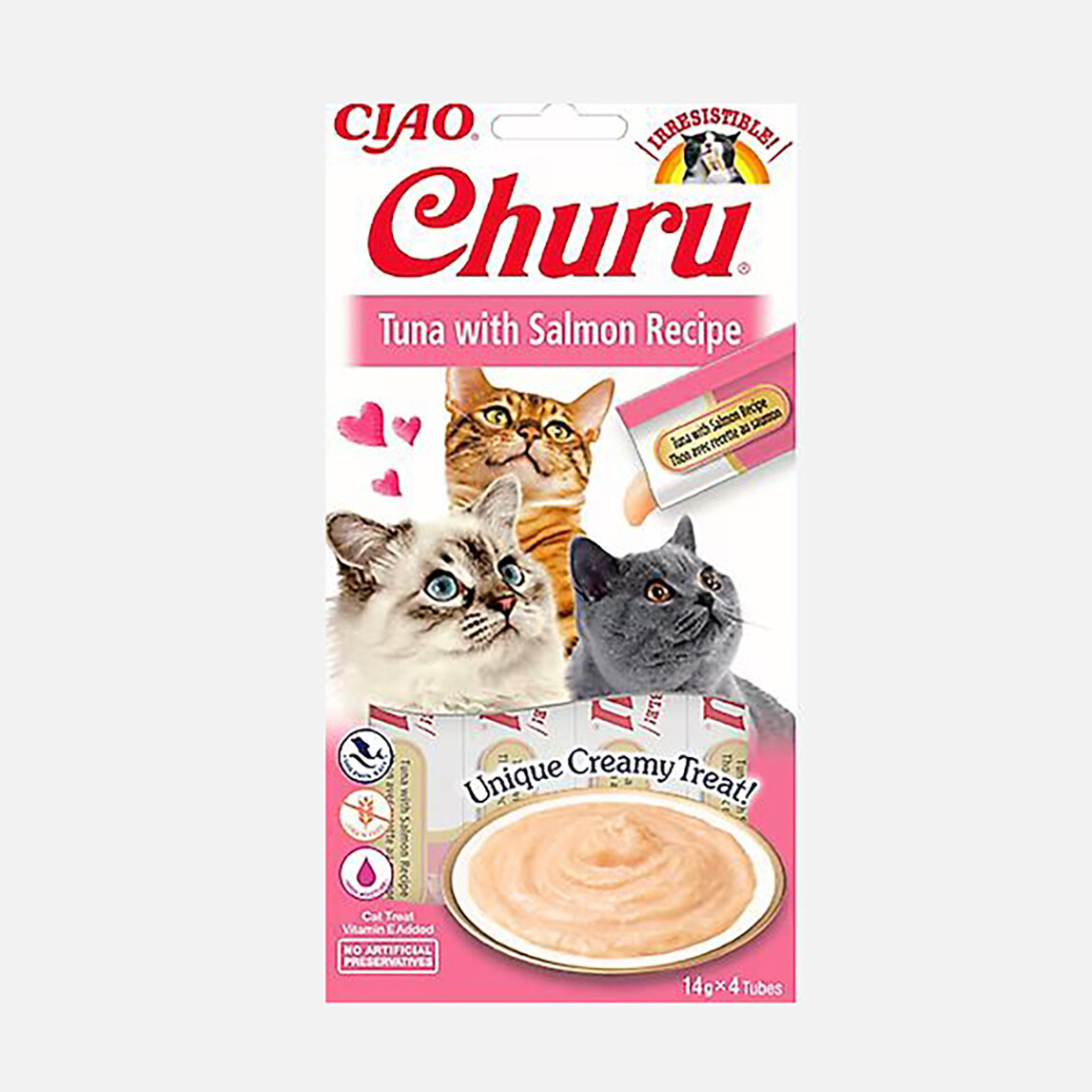 Ciao Churu Cream Ton Balıklı ve Somonlu Kedi Ödül Kreması 4x14gr_0