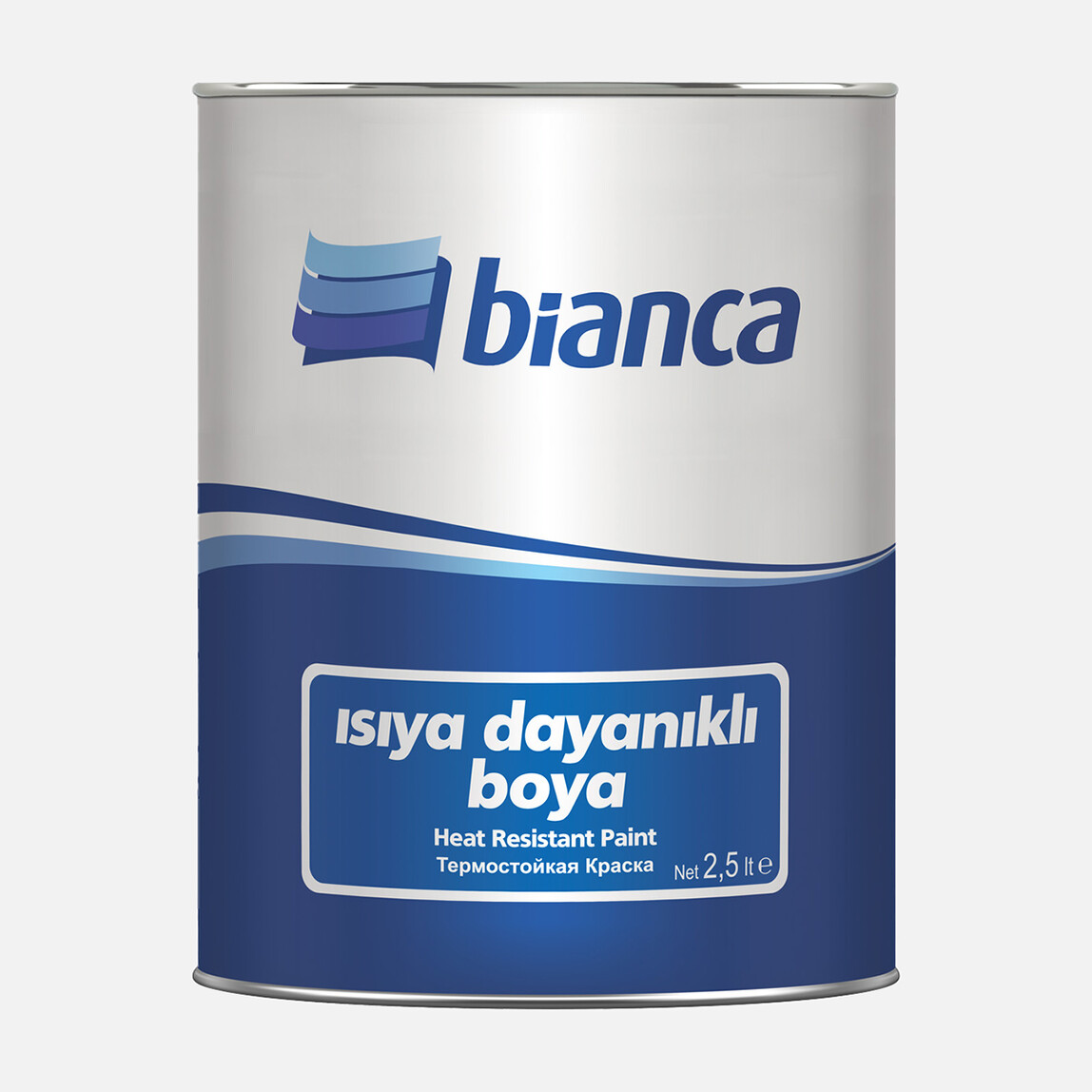 Bianca 2,50 L Isıya Dayanıklı Boya Metalik Gri_0