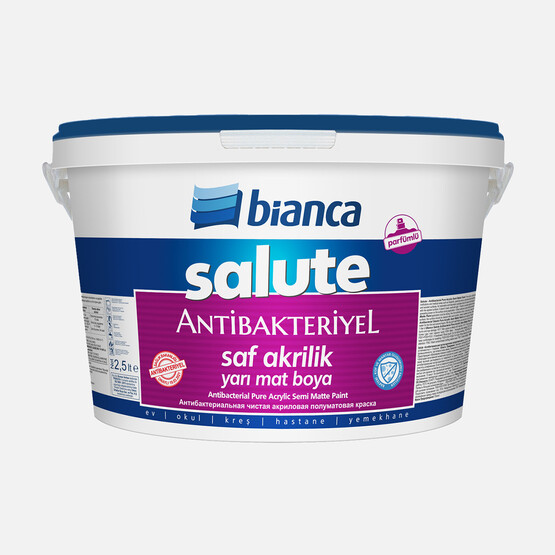 Bianca 2,5 L Salute Saf Akrilik Antiba Yarı Mat Boyası Beyaz