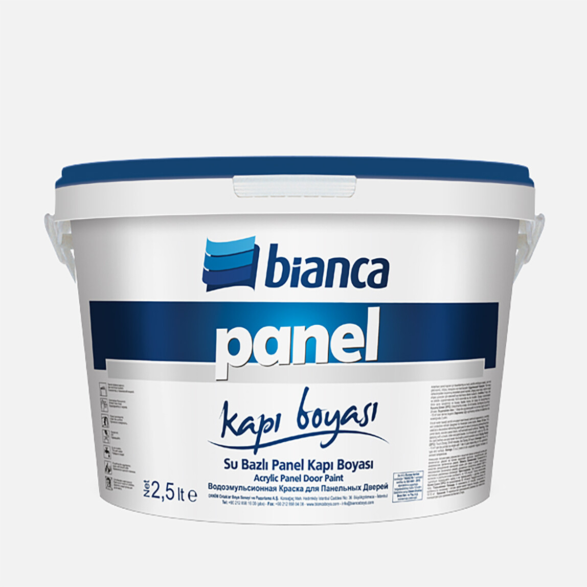    Bianca 2,5L Panel Kapı Boyası Beyaz 