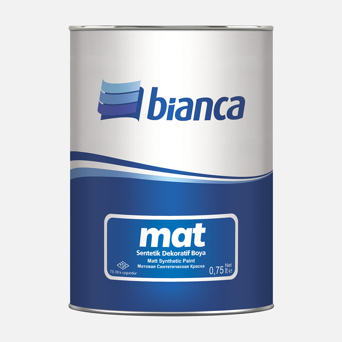    Bianca 0,75 L Sentetik Mat Boya Beyaz  