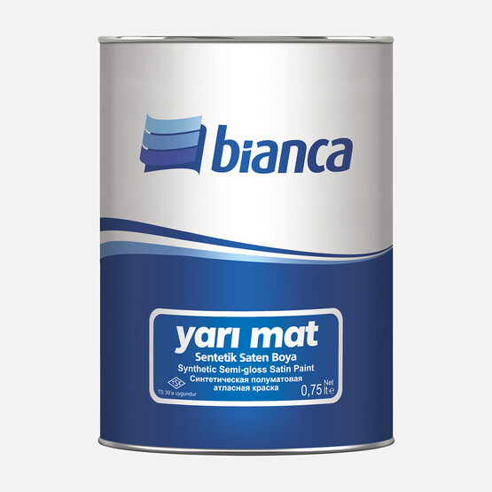 Bianca 0,75 L Yarı Mat Sentetik Boya Beyaz 