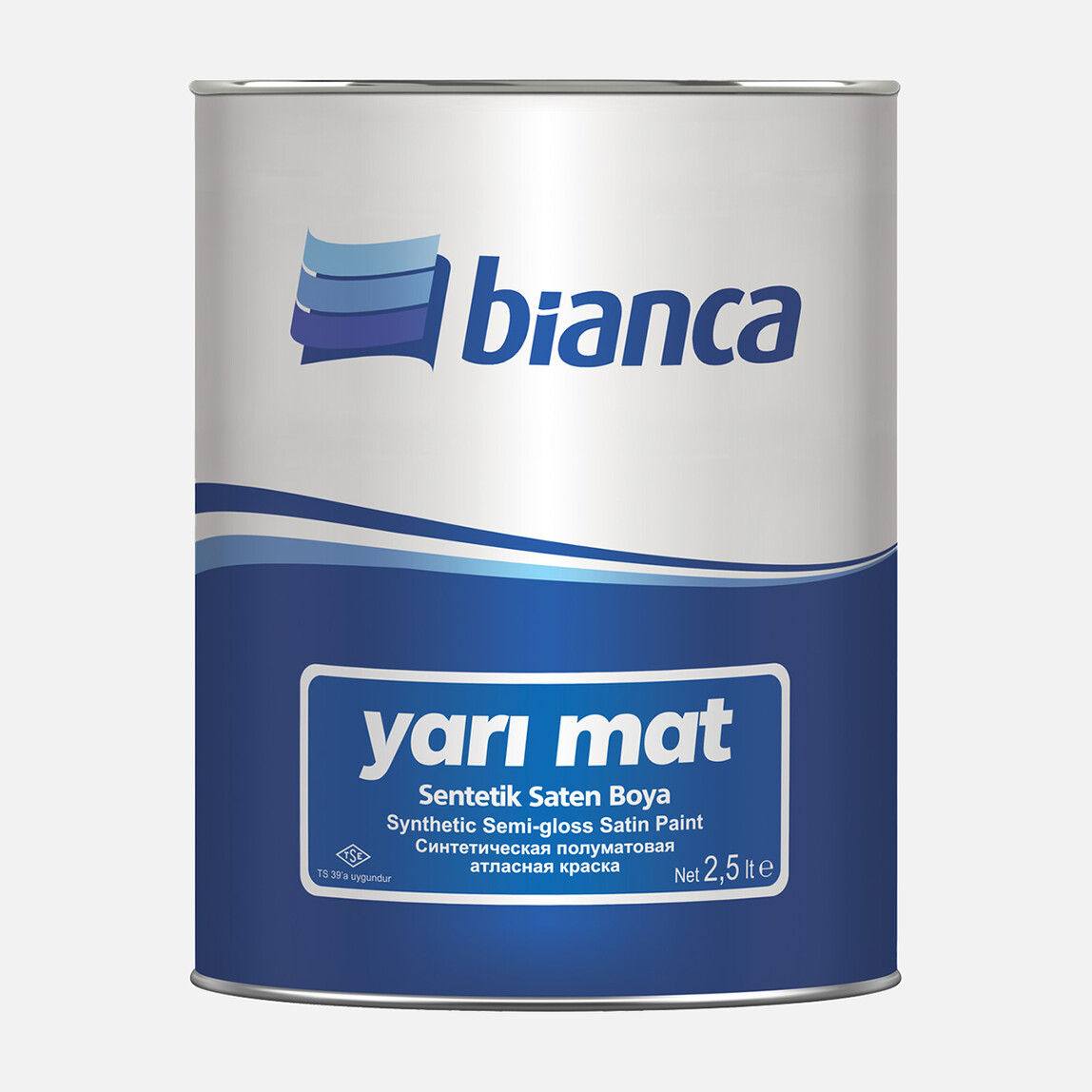 Bianca 2,5 L Yarı Mat Sentetik Boya Beyaz_0