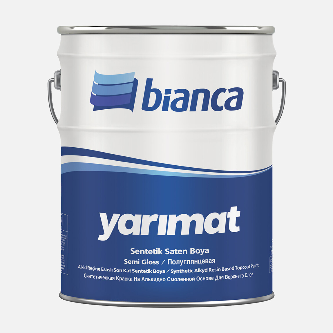    Bianca 15 L Yarı Mat Sentetik Boya Beyaz  