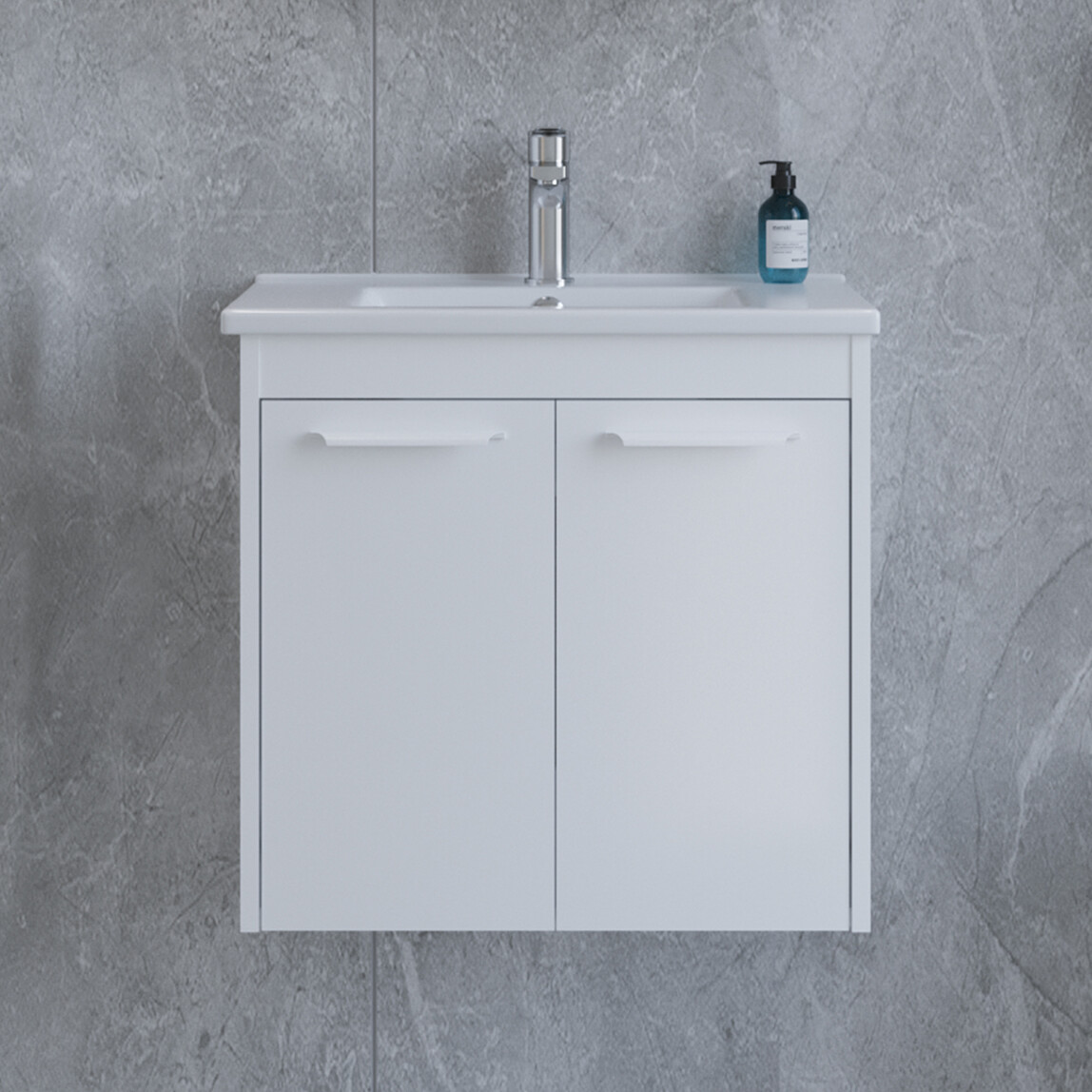    Bonitobagno Coste 65 cm Banyo Dolabı Alt Modül Beyaz 