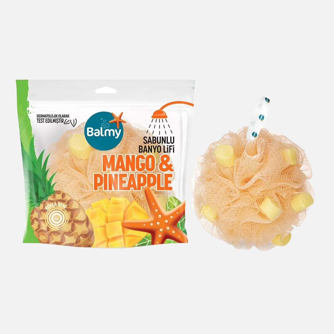    Balmy Mango ve Ananas Sabunlu Banyo Lifi 