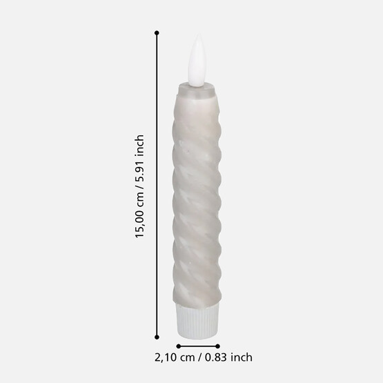 Eglo Andrafia 15cm 2’li Desenli Gri Led Mum 