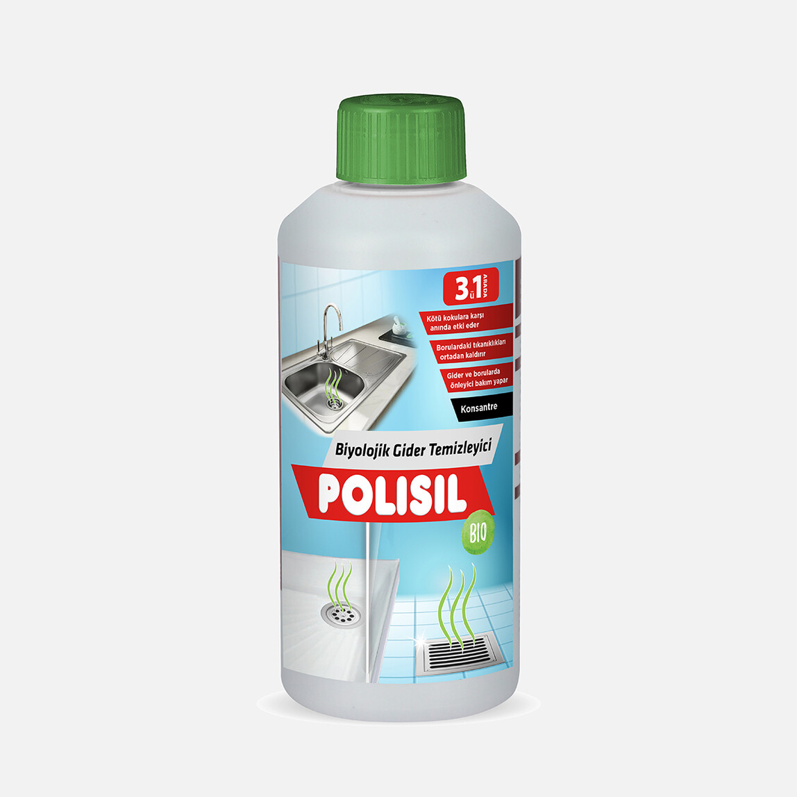 Polisil Biyolojik Gider Temizleyici 500 ml_0