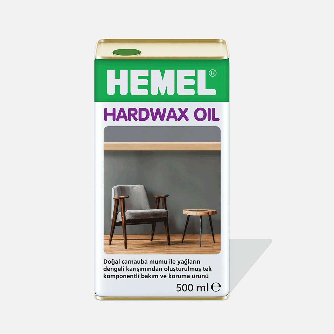 Hemel 500 ML İç Mekan Doğal Yağ Hardwax Oil Naturel_0