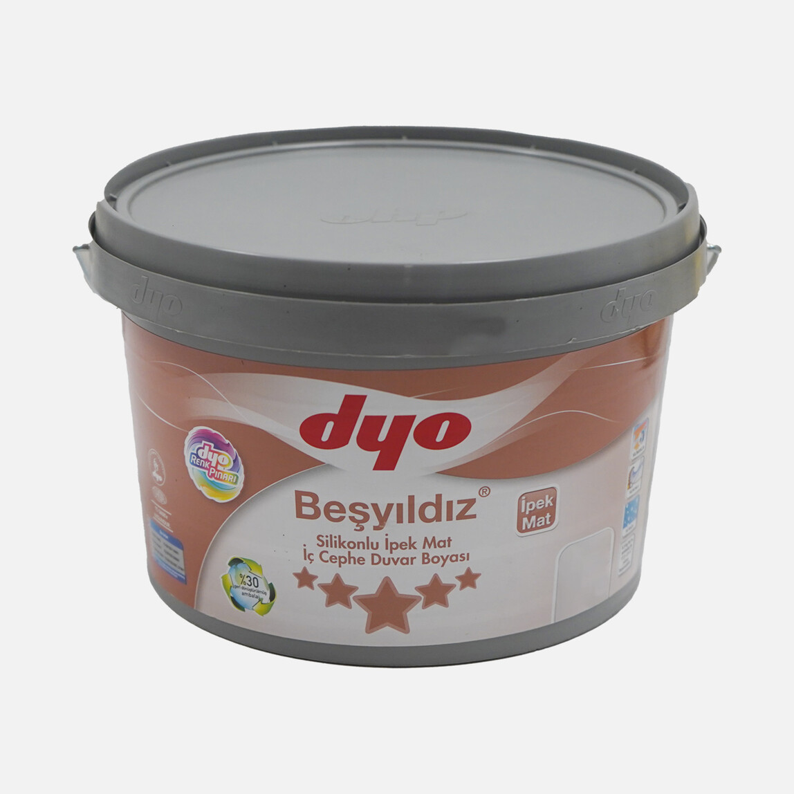    Dyo 3,5 KG Silikonlu Beşyıldız İpek Mat Beyaz  