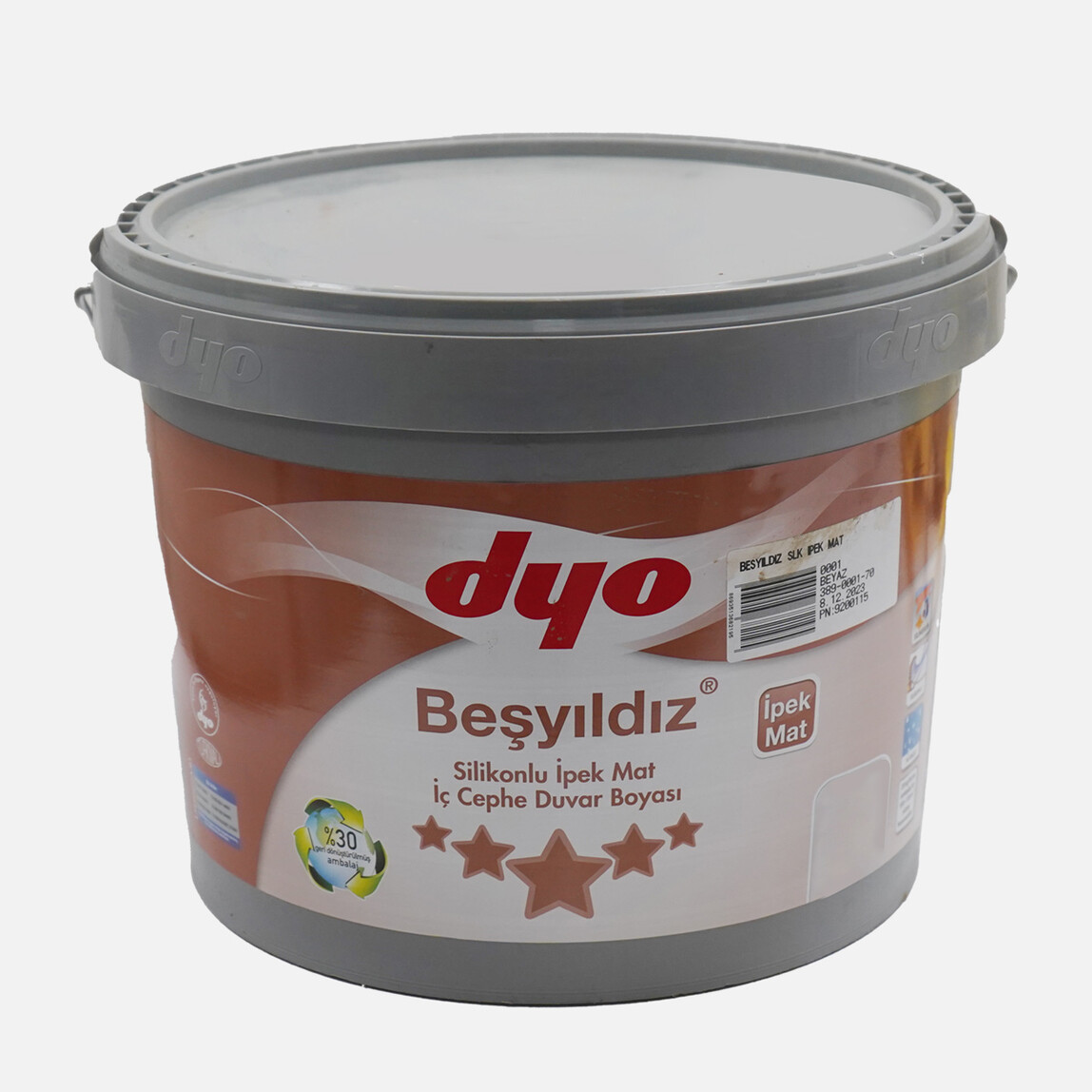 Dyo 10 KG Silikonlu Beşyıldız İpek Mat Beyaz_0