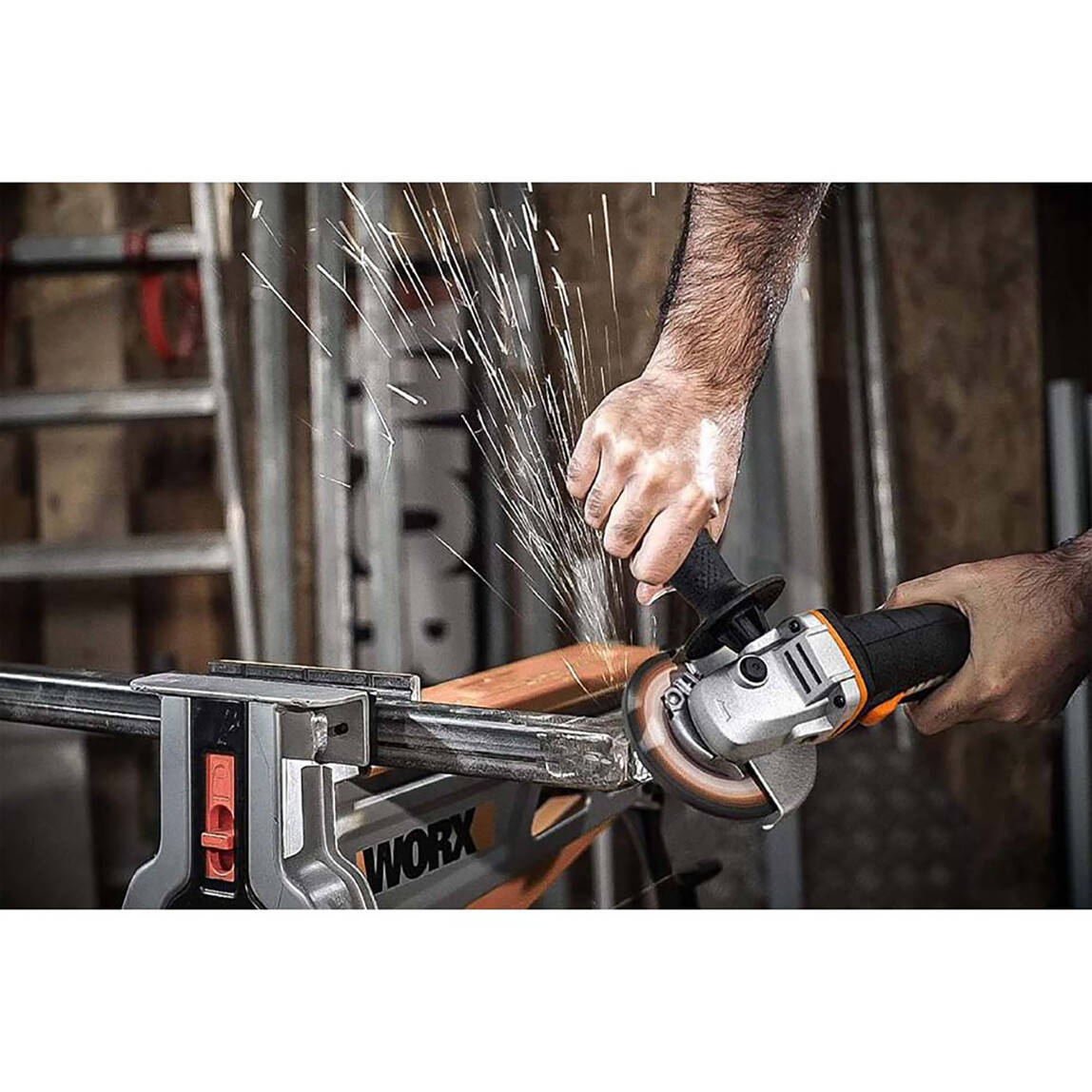    WORX WX812.9 20Volt 125mm Kömürsüz Profesyonel Avuç Taşlama(Akü ve Şarj Cihazı Dahil Değildir.) 