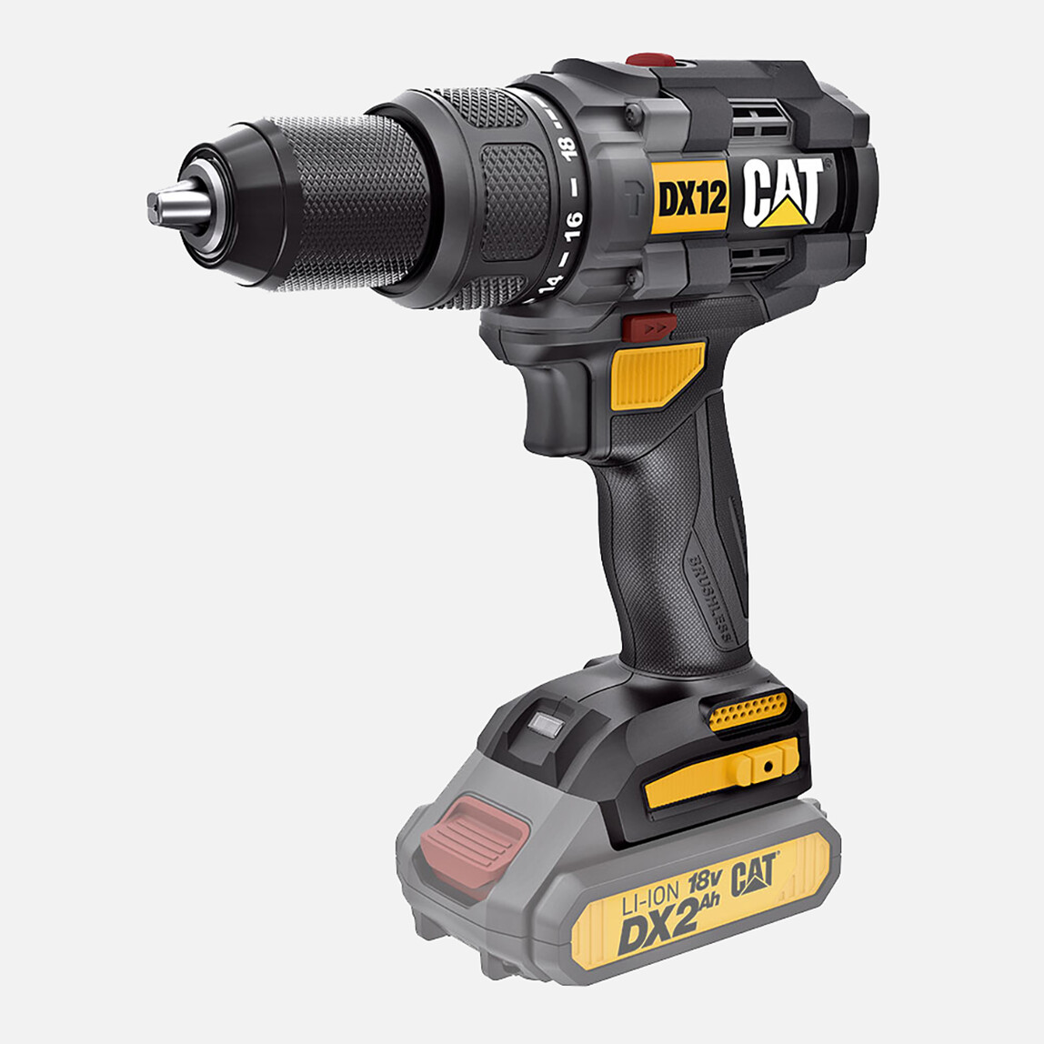    CAT DX12B 18Volt Kömürsüz Profesyonel Şarjlı Darbeli Matkap(Akü ve Şarj Cihazı Dahil Değildir.) 