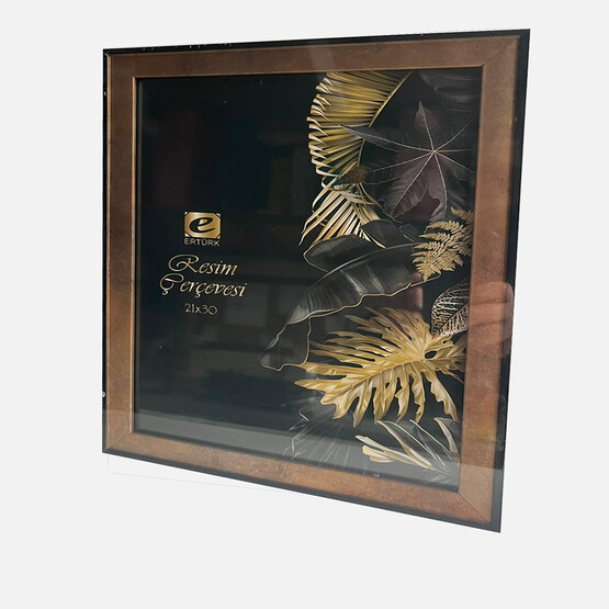 Ertürk Masaüstü Çerçeve Altın Siyah 21x30 cm 