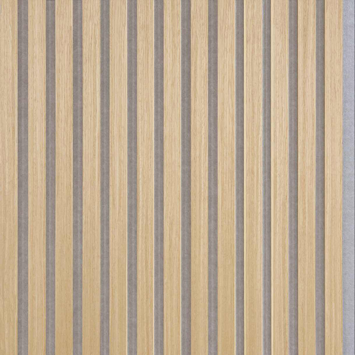    Quanti Dikdörtgen Akustik Duvar Paneli Açık Gri Meşe 52x24x1,8 cm 