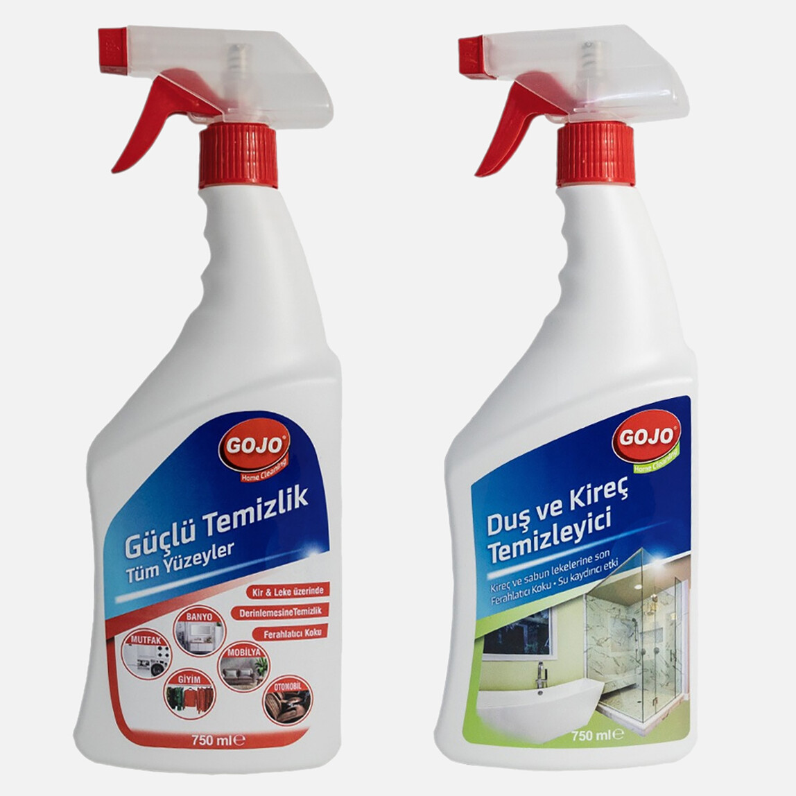    Gojo Güçlü Temizleyici+Gojo Duş Temizleyici 750 Ml 2'li Set.  