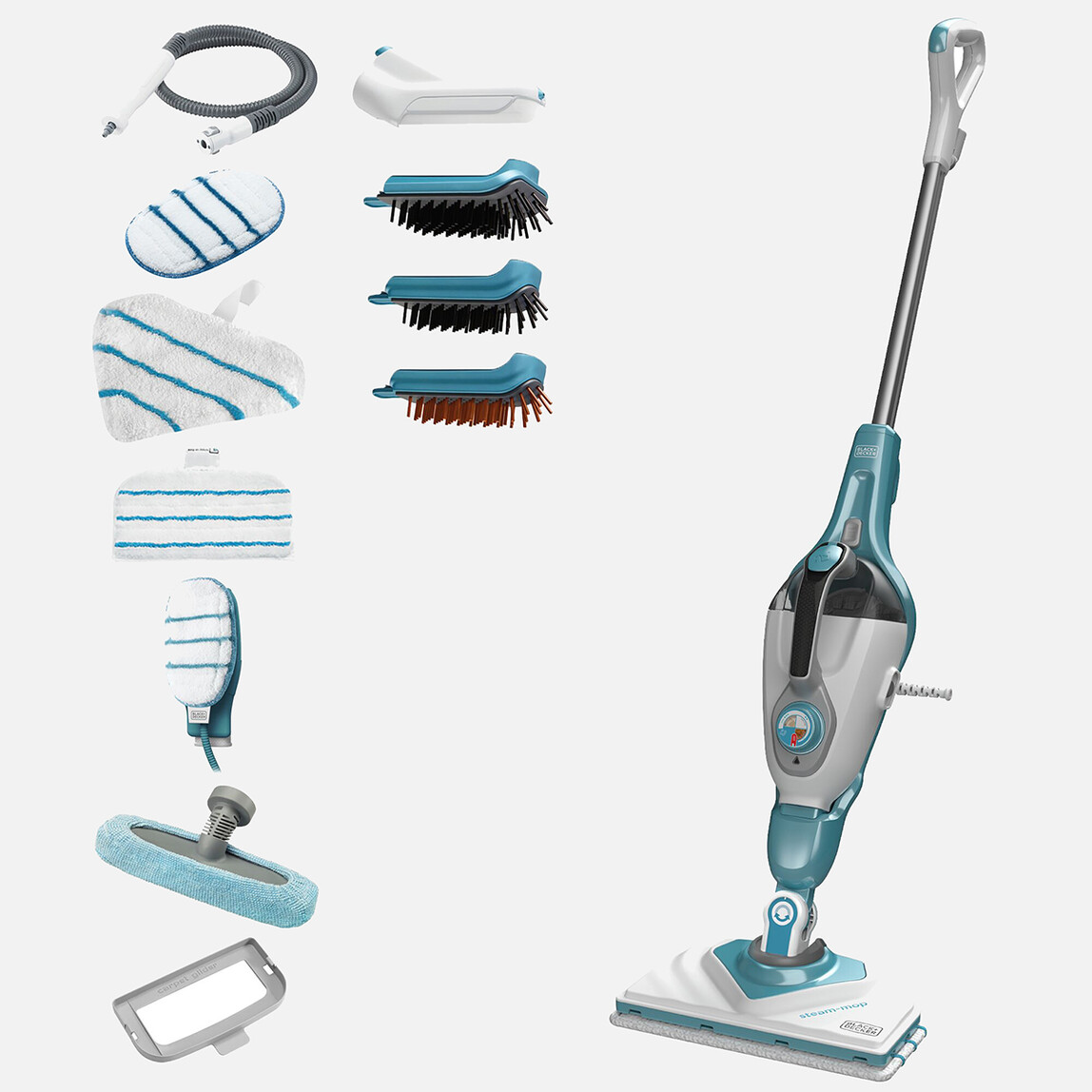    Black&Decker BHSM168DSM-QS 1600 W Delta Başlıklı ve SteaMitt 2'si 1 Arada Buharlı Paspas  