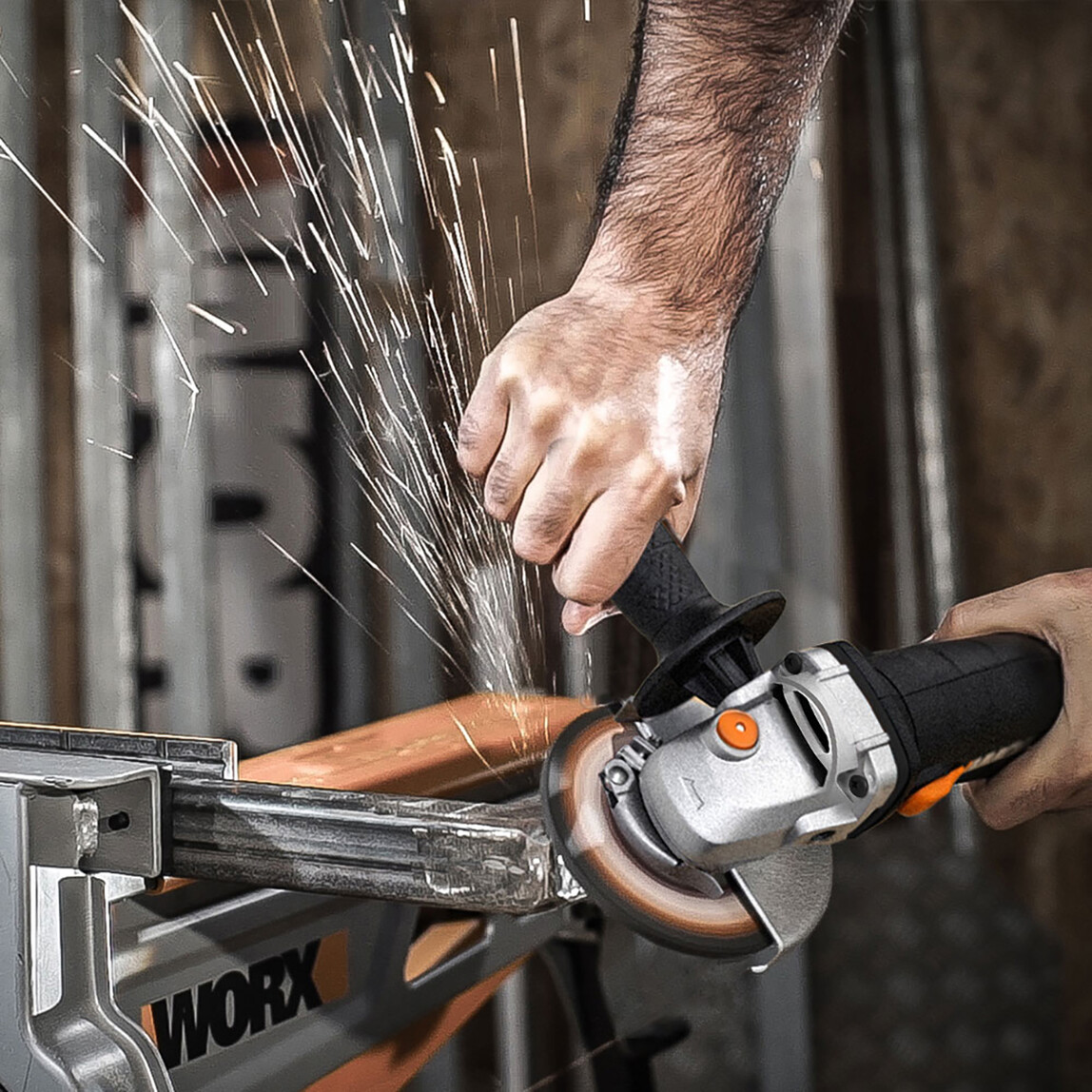    Worx WX718 900Watt 125mm Profesyonel Avuç Taşlama  