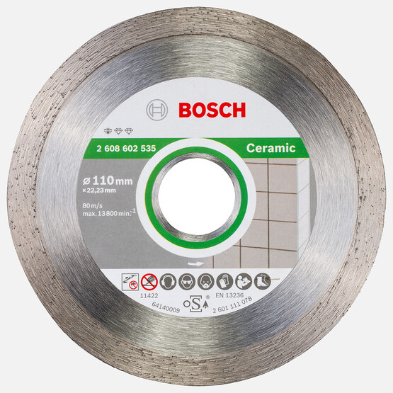Bosch Standard Seri Seramik İçin Elmas Kesme Diski 110 mm