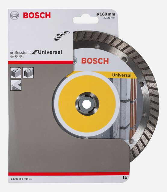 Bosch Standard Seri Genel Yapı Malzemeleri İçin Turbo Segmanlı Elmas Kesme Diski 180 mm