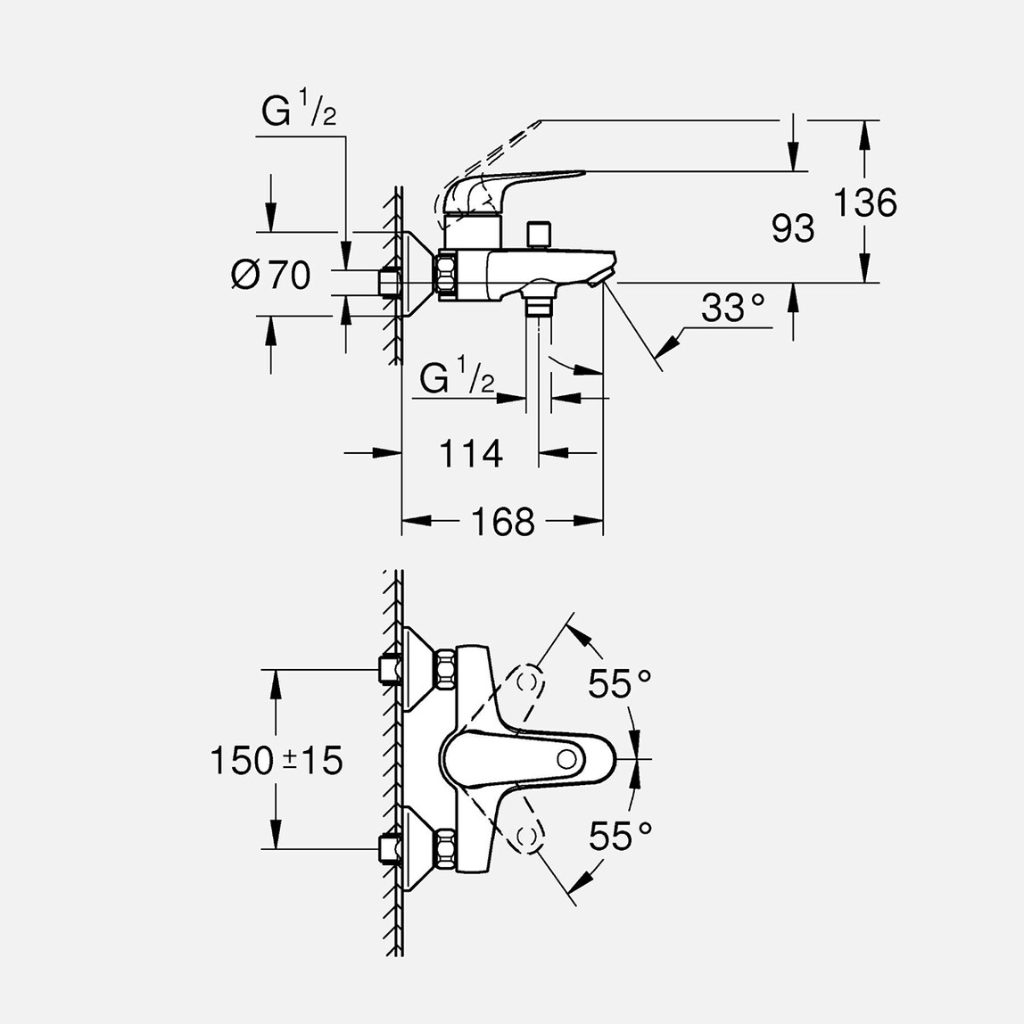    Grohe Swift Banyo Bataryası 