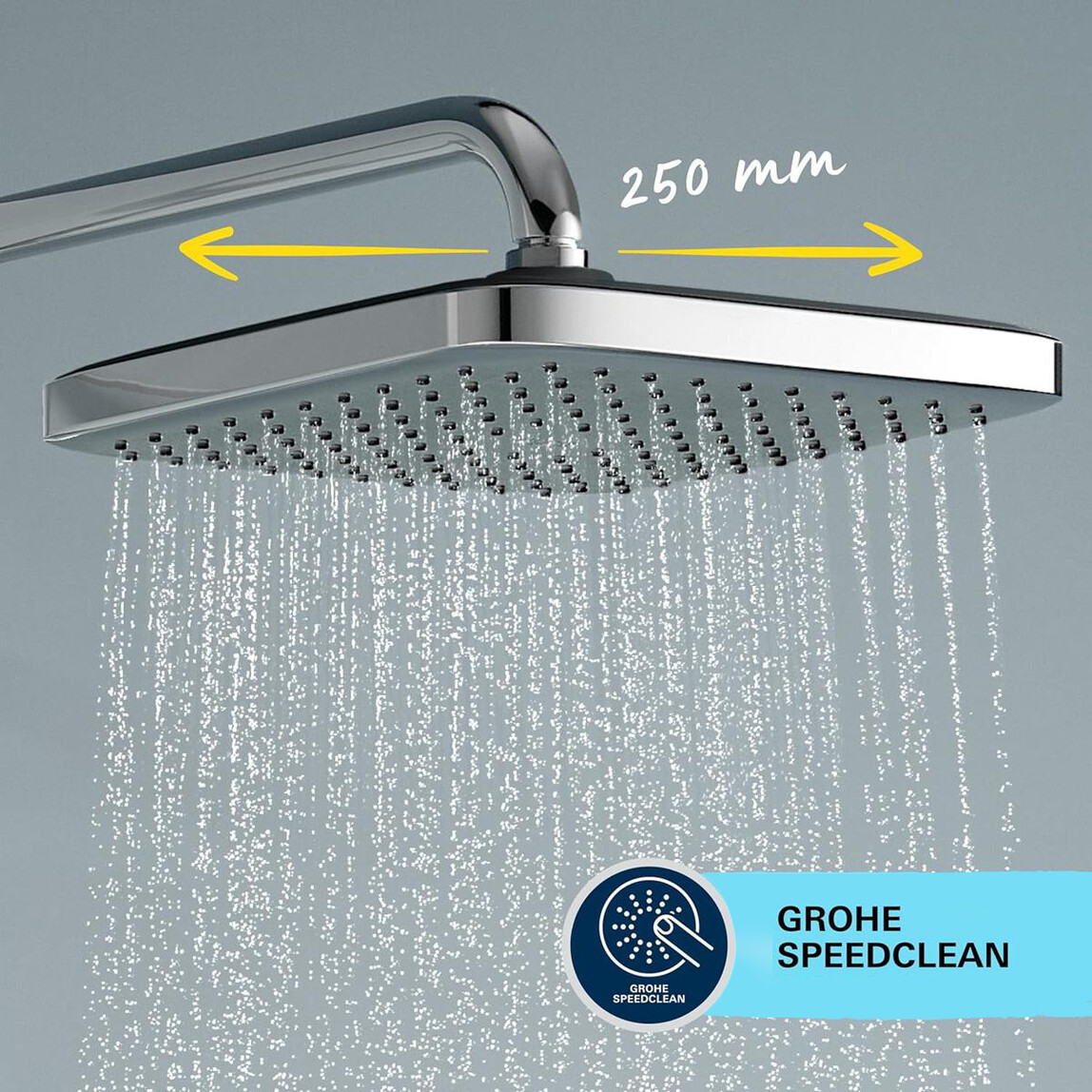    Grohe Vitalio Comfort 250 Kare Duş Sistemi 