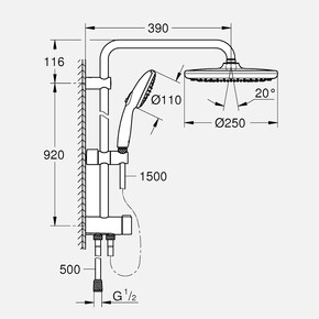 Grohe Vitalio Start 250 Duş Sistemi_3