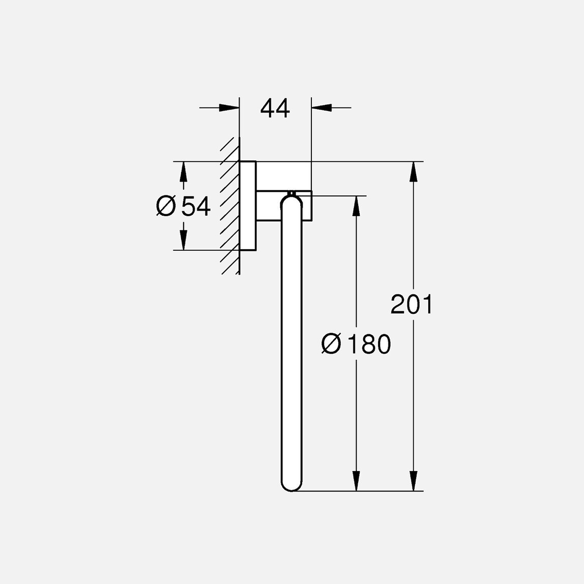 Grohe Start Siyah Havluluk_2