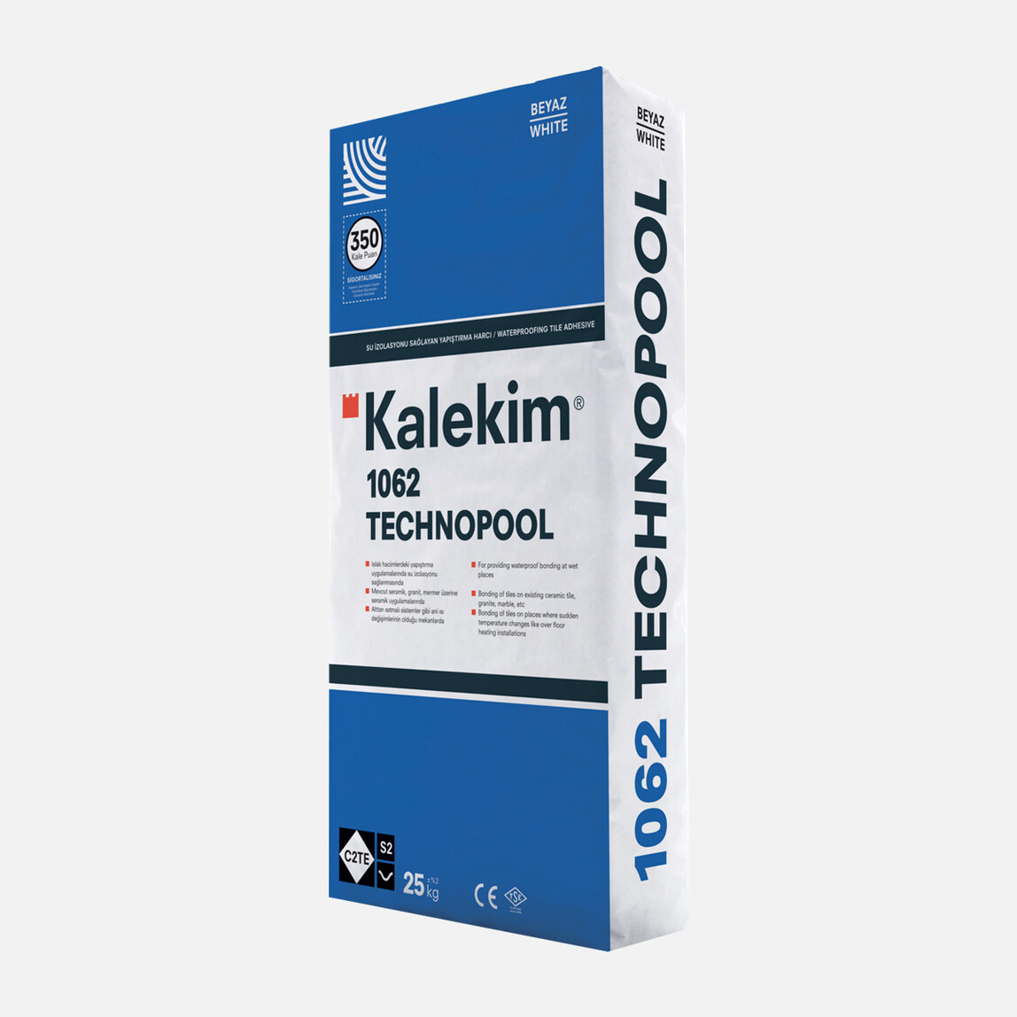    Kalekim TechnoPool Yapıştırma Harcı (Beyaz) 25 kg 