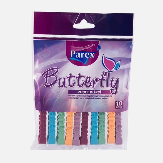 Parex Butterfly 10'lu Poşet Klipsi