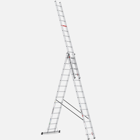 Çağsan 3x14 Basamaklı Triocombi 3 Parça Çok Amaçlı Alüminyum Merdiven