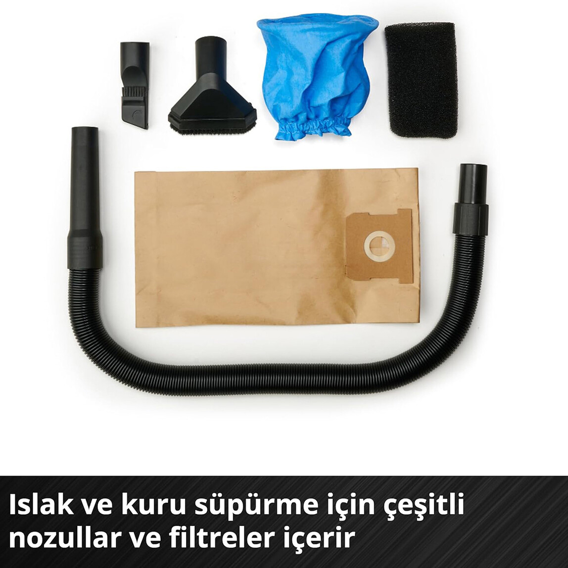    Einhell TE-VC 18/10 Li Solo Akülü Islak/Kuru Süpürge 