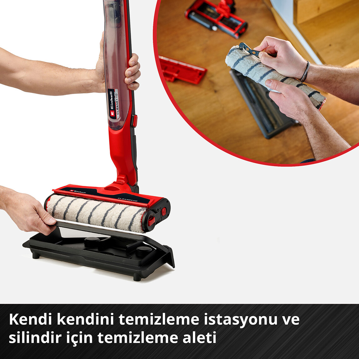    Einhell Cleanexxo Solo Akülü Sert Zemin Temizleyici 