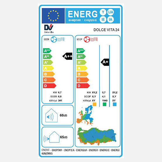 Dolce Vita 9.000 Btu Inverter A++ Duvar Tipi Klima