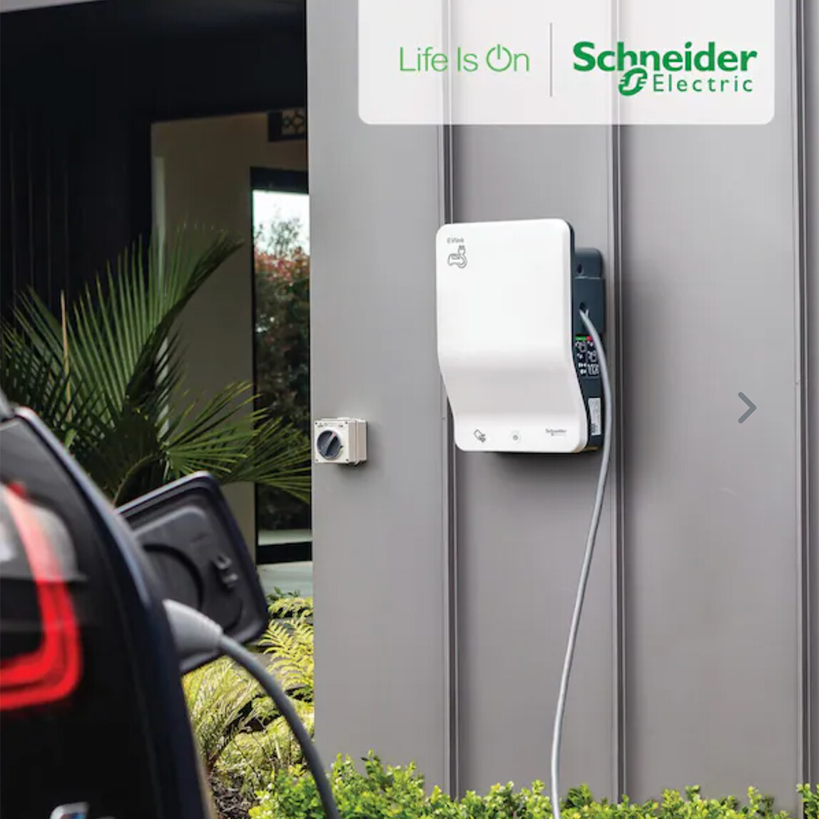    Schneider EVH2S22P0CK Evlink Wallbox T2 Kablolu 22 kW Elektrikli Araç Şarj İstasyonu 