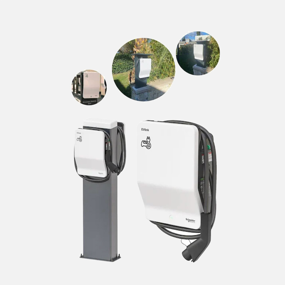    Schneider EVH2S22P0CK Evlink Wallbox T2 Kablolu 22 kW Elektrikli Araç Şarj İstasyonu 