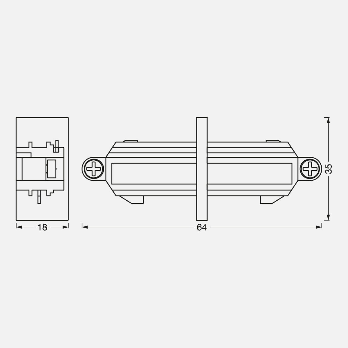    Tracklight Linear Connectör Bk Led Aparat 