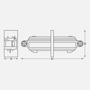 Tracklight Linear Connectör Bk Led Aparat_2