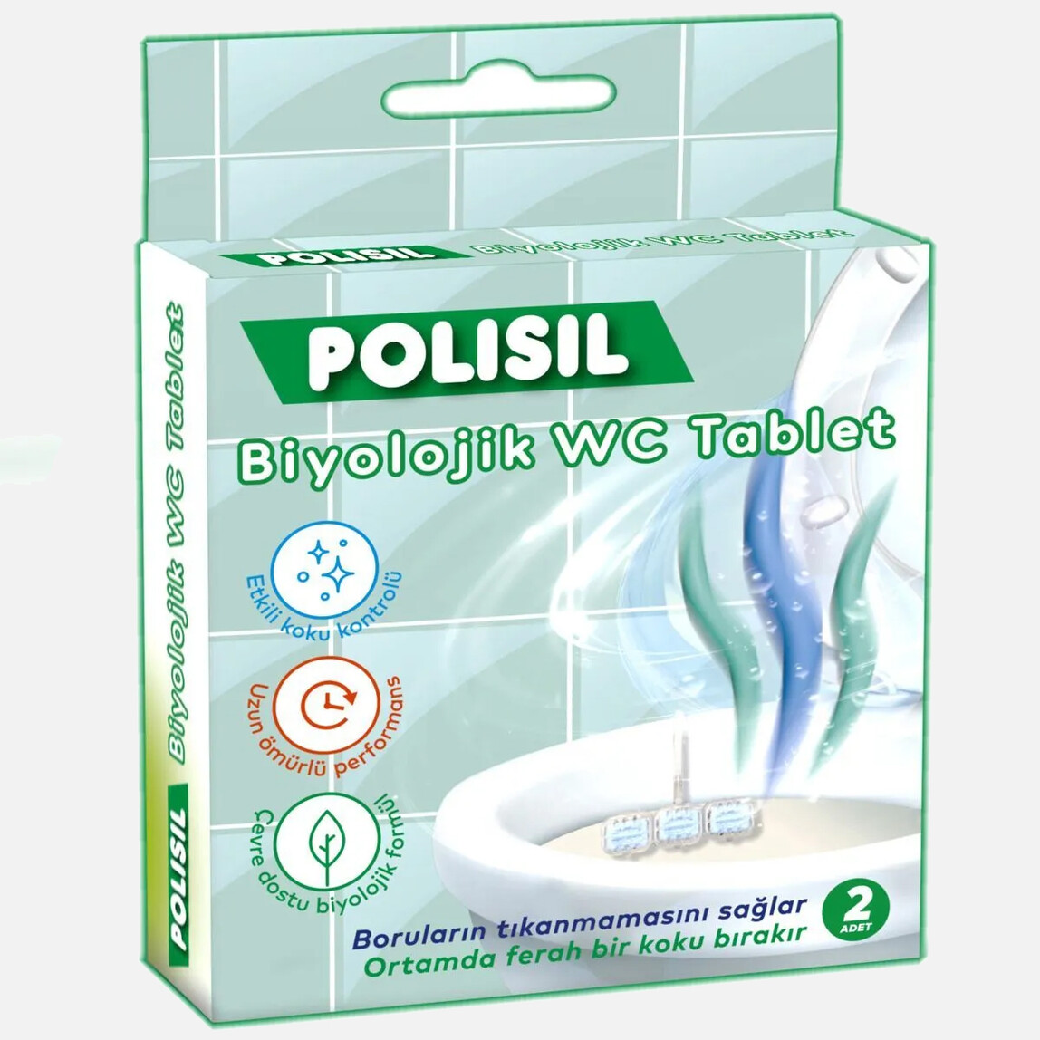    Polisil Bio WC Blok 2'li 