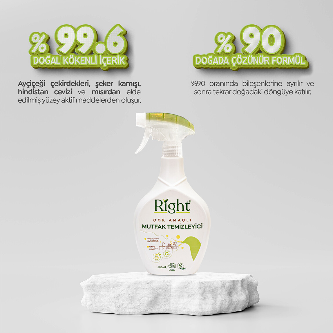    Right Mutfak Temizleyici 600ml 