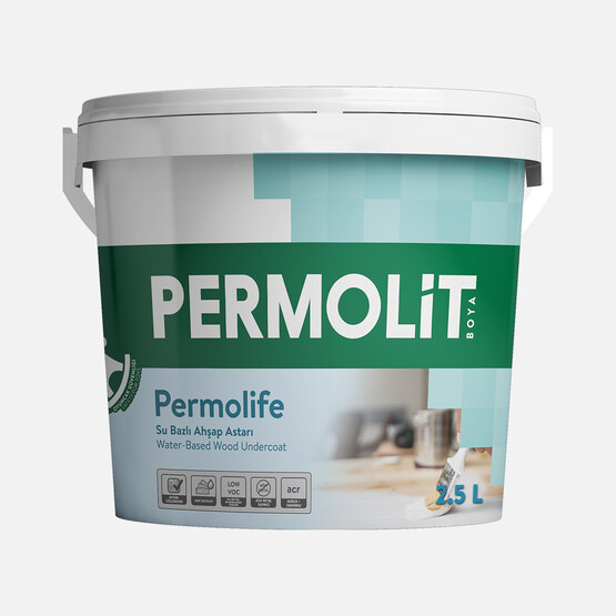 Permolife 2,5 L Ahşap Astarı Su Bazlı