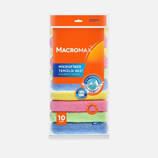 Macromax Mikrofiber Temizlik Bezi 10'lu