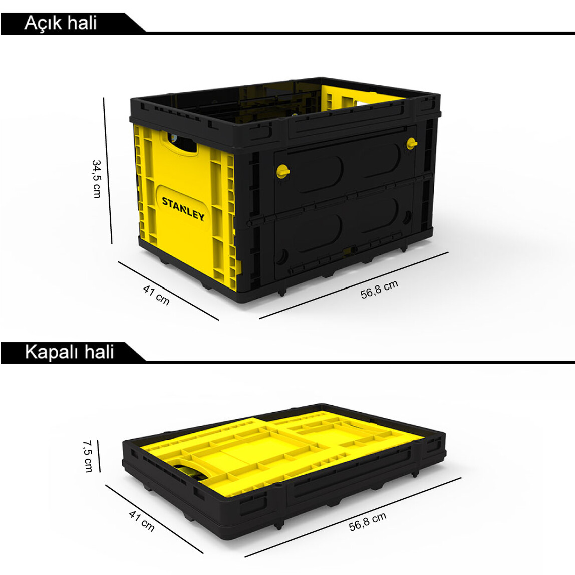 Stanley FB533 25 Kg Katlanır Çok Amaçlı Taşıma Sepeti_2