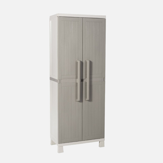 Toomax Wood Midi 4 Raflı Plastik Dolap Bej
