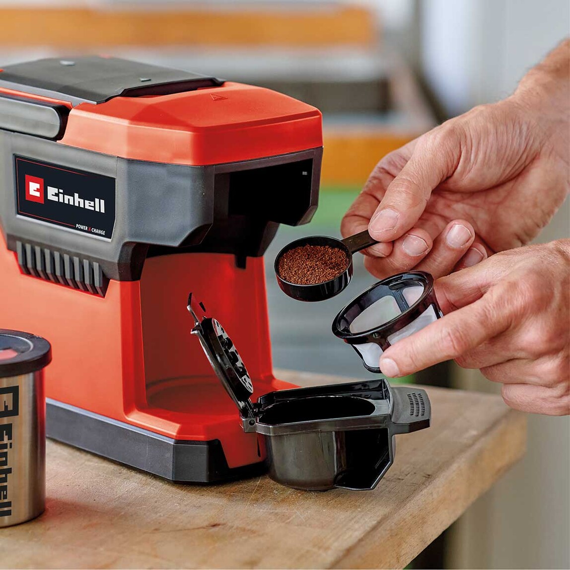    Einhell TE-CF 18 Li - Solo  Akülü Kahve Makinesi (Akü ve Şarj Cihazı Dahil Değildir.) 