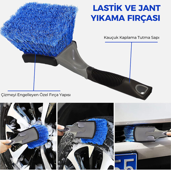 Michelin Oto Lastik Jant Yıkama Fırçası MC42170